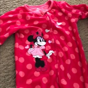 Disney Minnie Mouse fleece footie pajamas
